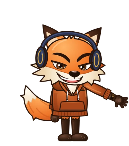 Фоксі в навушниках, діджей Foxy Music